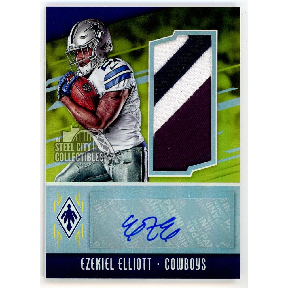 Ezekiel Elliott 2016 Panini Phoenix Rookie Patch Autograph RPA Gold ...