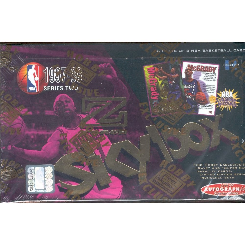 1997-98 Skybox Z-Force Series 2 Basketball Hobby Box Random 2-Pack 