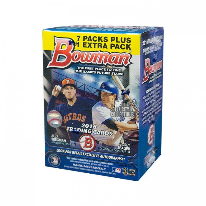 2016 Bowman Baseball 8ct Blaster Box | Steel City Collectibles