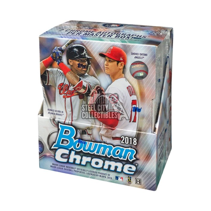2018 Bowman Chrome Baseball Hobby Box Steel City Collectibles