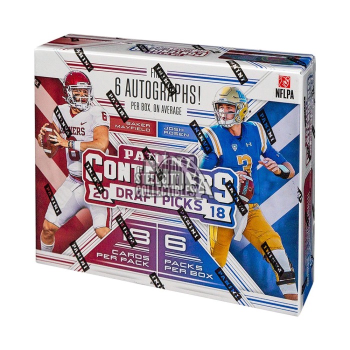 2018 Panini Contenders Draft Picks Collegiate Football Cards