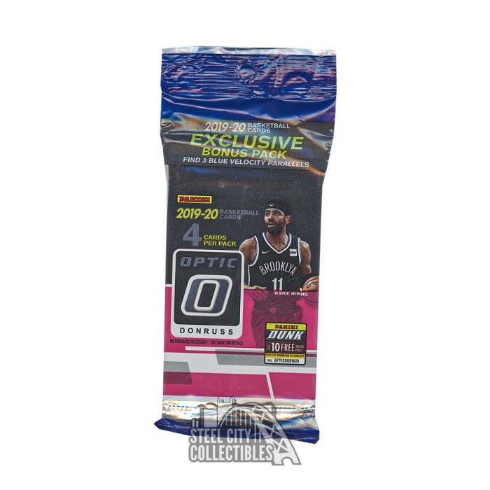 2019-20 Panini Donruss Optic Basketball Cello Pack | Steel City ...