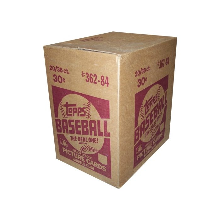 1984 Topps Baseball Wax Box 20 Box Case Steel City Collectibles