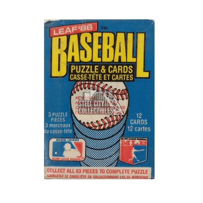 1986 Leaf Baseball Wax Pack | Steel City Collectibles