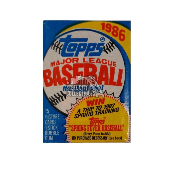 1986 Topps Baseball Wax Pack | Steel City Collectibles