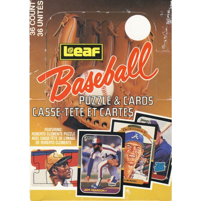 1987 Leaf Baseball Wax Box | Steel City Collectibles