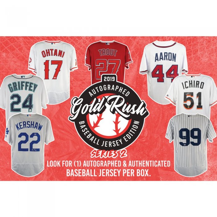 2022 Gold Rush Autographed Baseball Jersey 6-Box Case