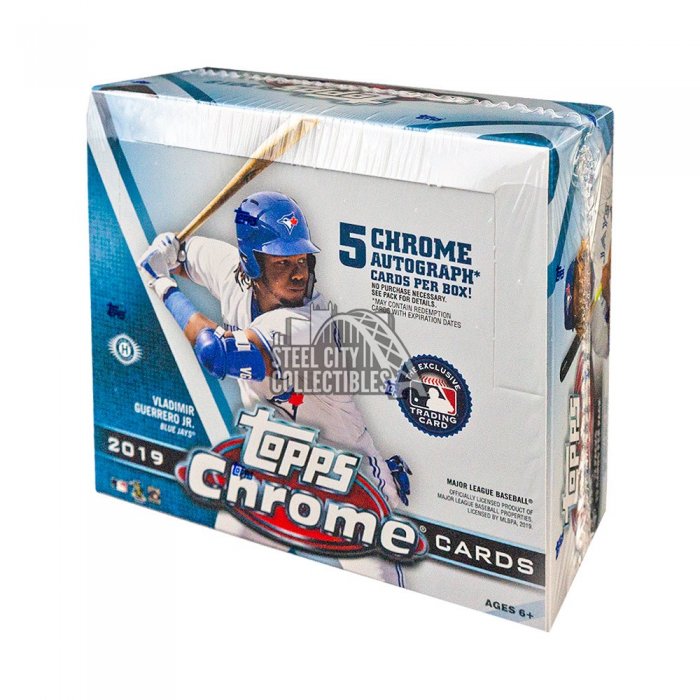 2019 Topps Chrome Baseball HTA Jumbo Hobby Box