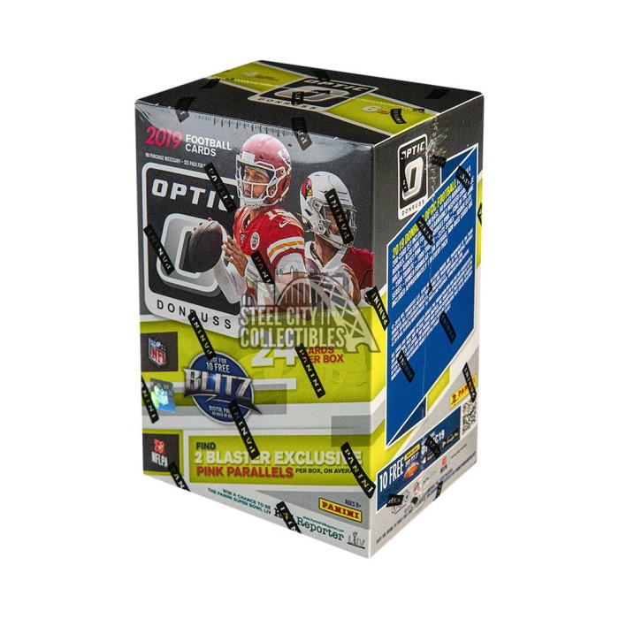 2019 Panini Donruss Optic Football Blaster Box | Steel City Collectibles