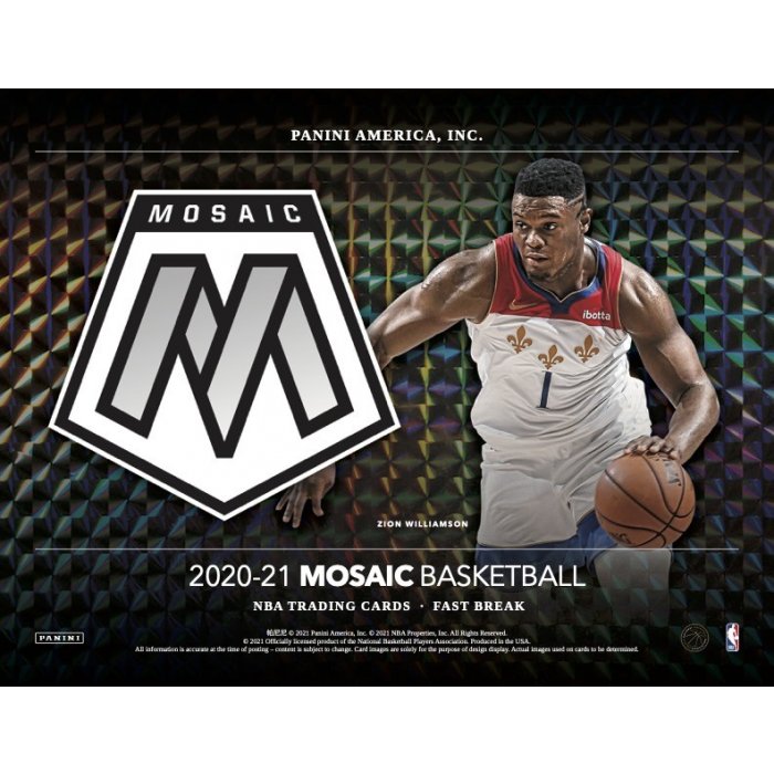 2020-21 Panini Mosaic Basketball Fast Break 20-Box Case