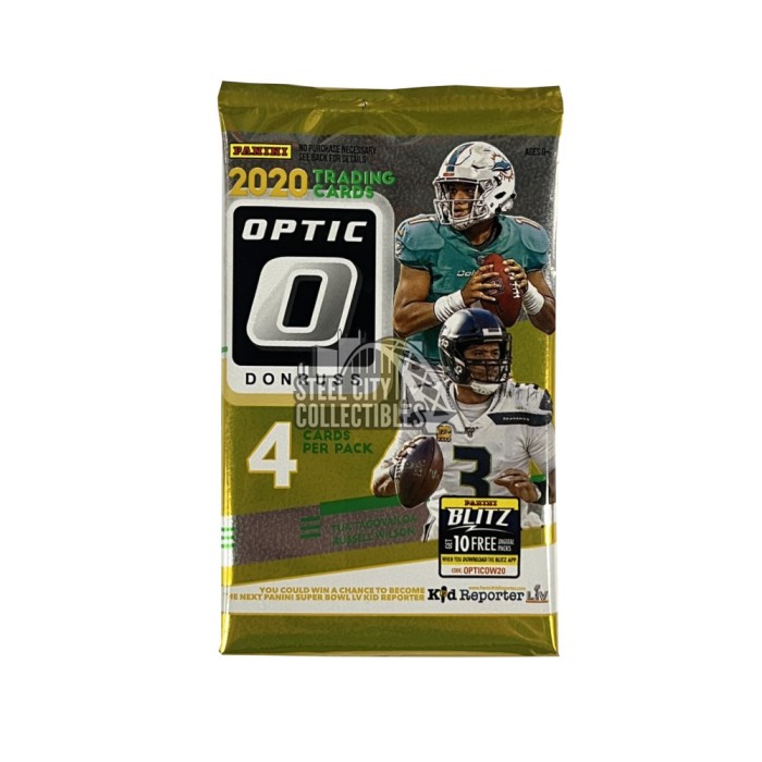 ✓ NEW 2021 Panini Donruss Optic Football Cards (Fat Pack, Blaster