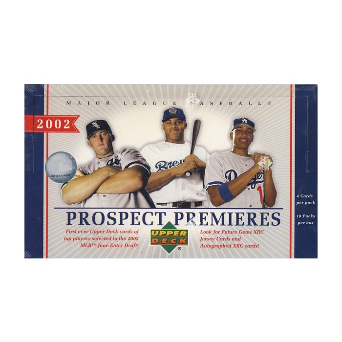 2002 Upper Deck Prospect Premieres Baseball Hobby Box | Steel City ...