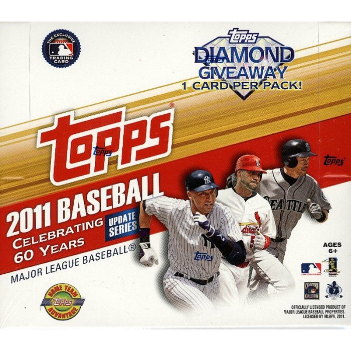 2011 Topps Update Baseball 10 Pack Blaster Box