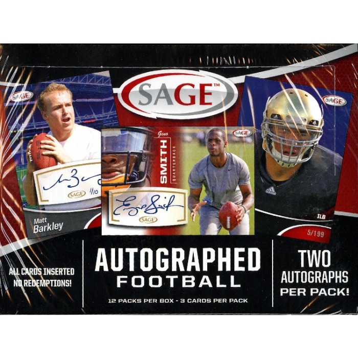 2013 Sage Autographed Football Hobby Box | Steel City Collectibles