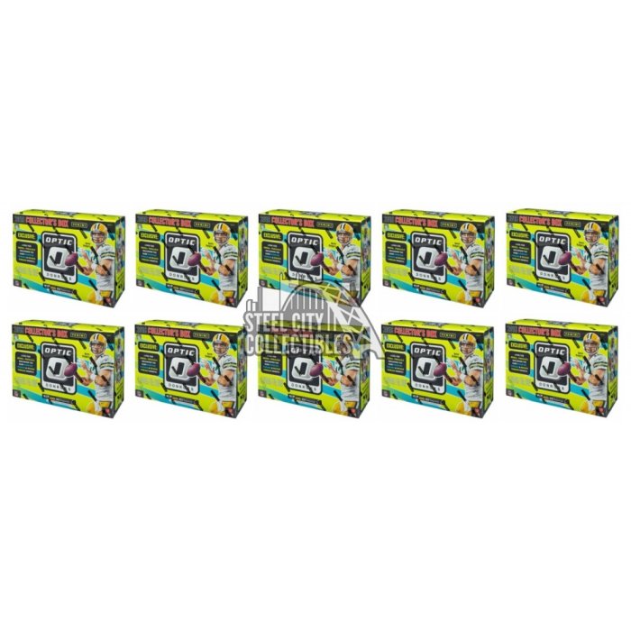 2016 Panini Donruss Optic Football 10ct Collectors Box 10-Box Lot ...