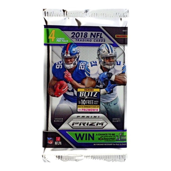 2018 Panini Prizm Football Retail Pack | Steel City Collectibles