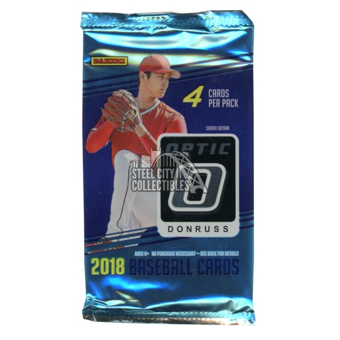 2018 Panini Donruss Optic Baseball Mega Box Pack | Steel City Collectibles