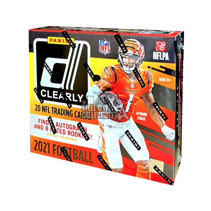 2021 Panini Clearly Donruss Football Hobby Box – Three Stars Sportscards