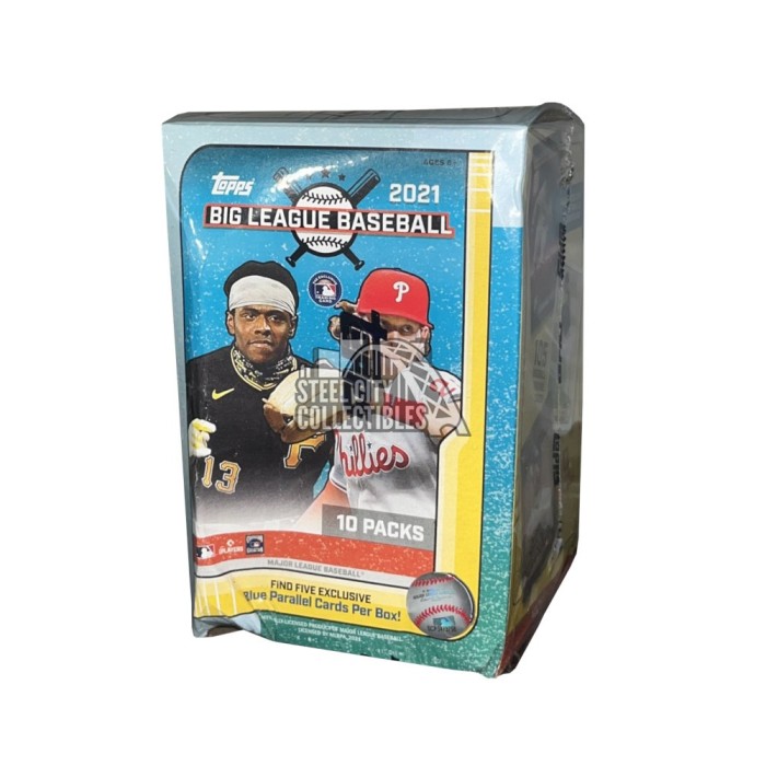 MLB Topps 2021 Big League Baseball Trading Card Blaster Box [10 Packs]