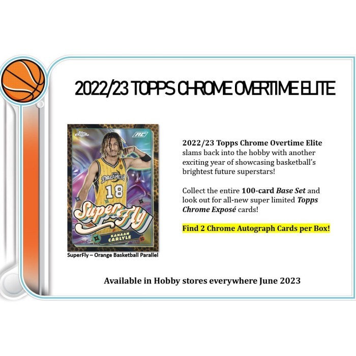 2022-23 Topps Chrome Overtime Elite Basketball Hobby Box | Steel City ...