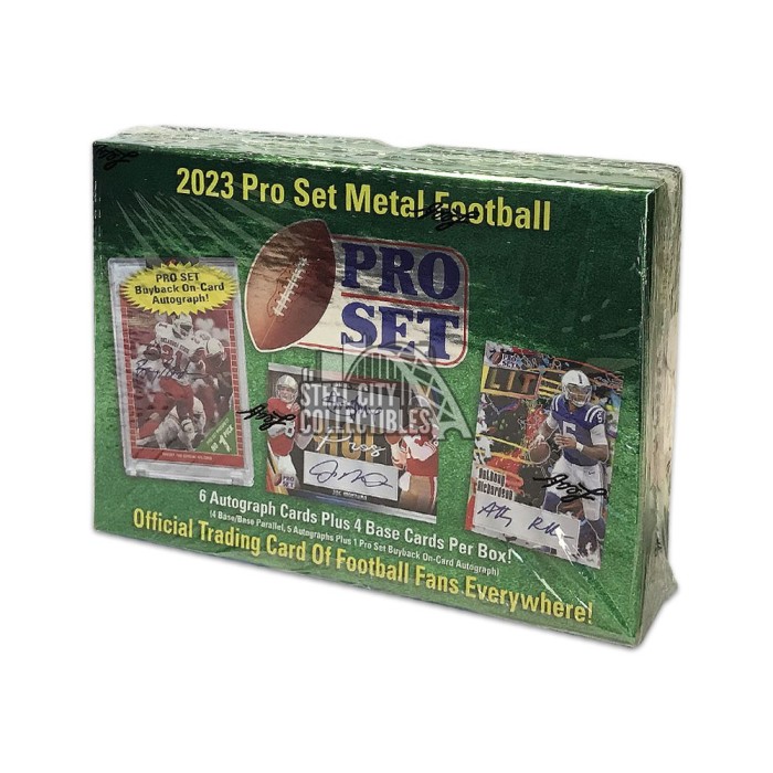 2023 Pro Set Metal Football Hobby Box Steel City Collectibles