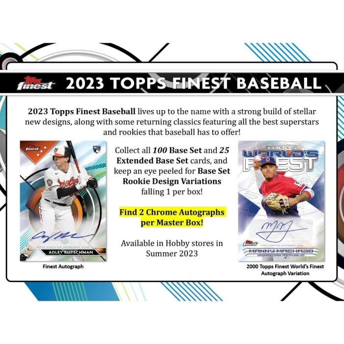 2023 Topps Finest Baseball Hobby 8Box Case PICK YOUR TEAM Group Break