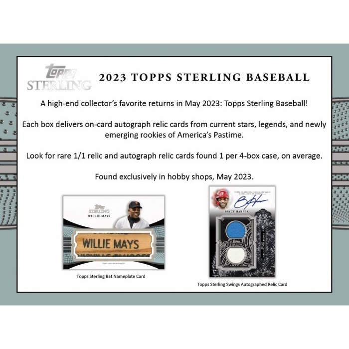 2023 Topps Sterling Baseball Hobby 4Box Case Random Hit Group Break 1