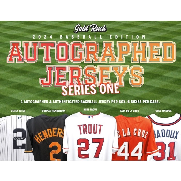 2024 Gold Rush Autographed Baseball Jersey Series 1 Box Steel City