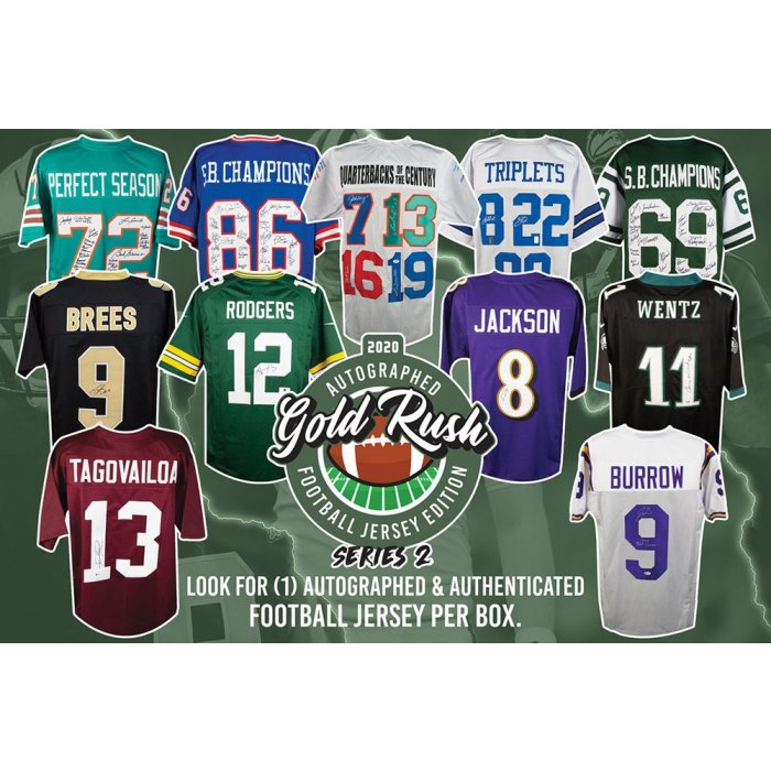 2023 Gold Rush Autographed Football Jersey Series 4 Box