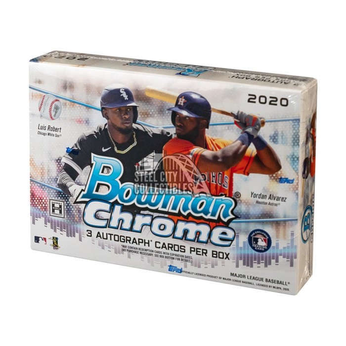 2020 Bowman Chrome Baseball HTA Choice Hobby Box Steel City Collectibles