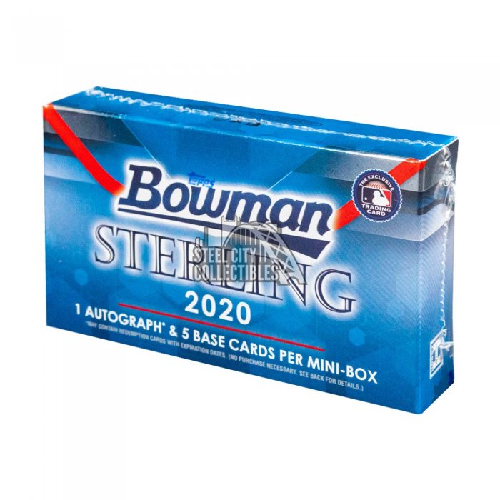 2020 Bowman Sterling Baseball Hobby Mini Box Steel City Collectibles