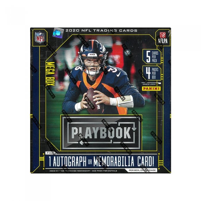 2020 Panini Playbook Football Mega 20-Box Case - Orange Parallels