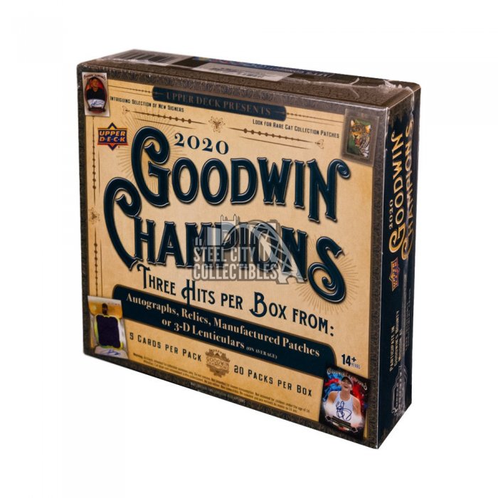 2020 Upper Deck Goodwin Champions Hobby Box Steel City Collectibles