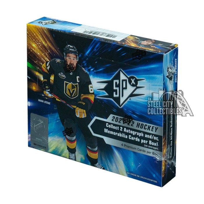 2021-22 Upper Deck SPX Hockey Hobby Box | Steel City Collectibles