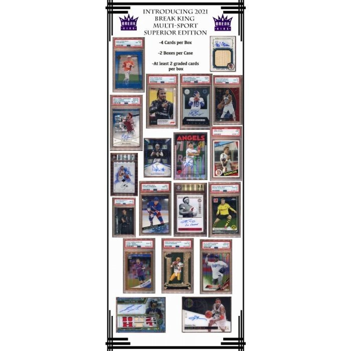 2021 Break King Multi Sport Superior Edition 2 Box Case Random Hit Group Break 3 Tyler