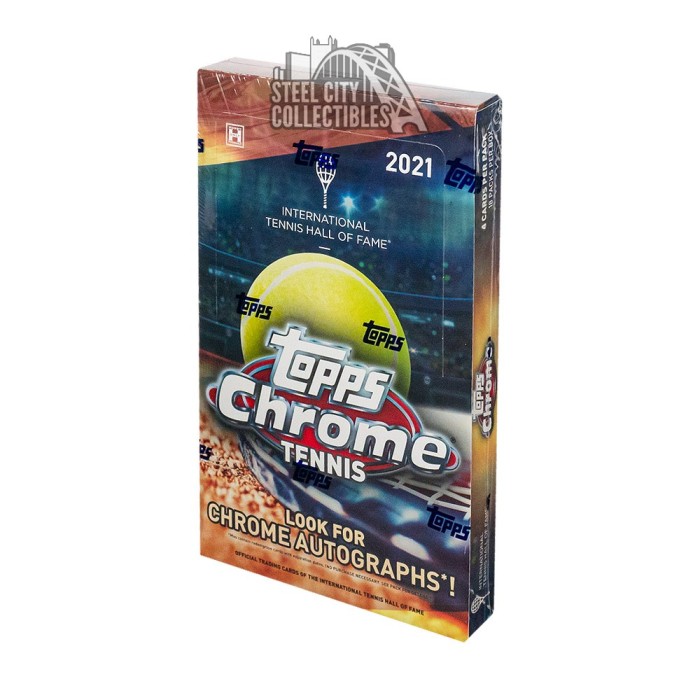 2021 Topps Chrome Tennis Hobby Box Steel City Collectibles
