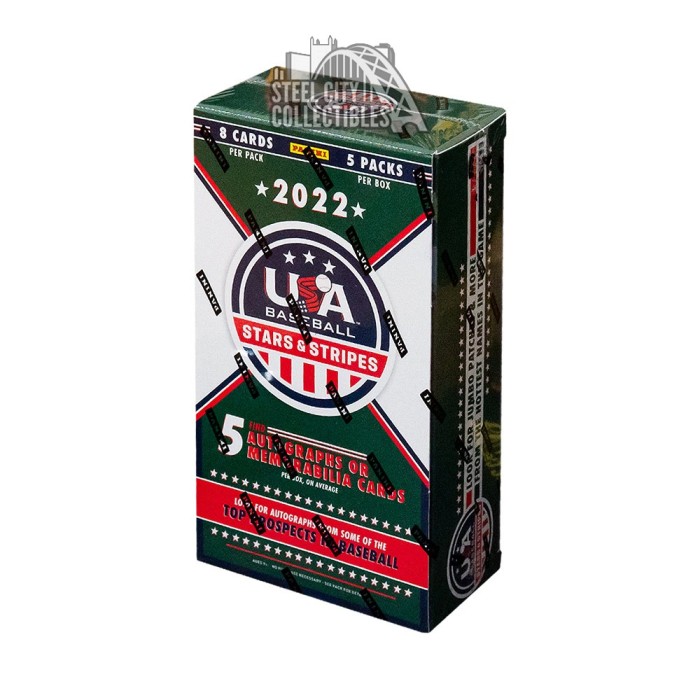 2022 Panini USA Stars & Stripes Baseball Hobby Box Steel City