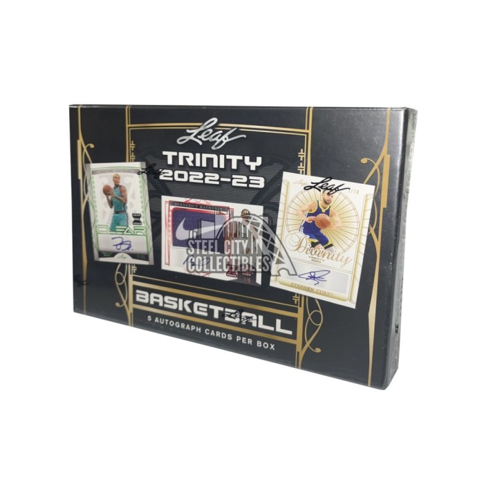 202223 Leaf Trinity Basketball Hobby Box Steel City Collectibles