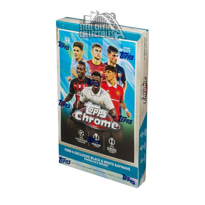 202223 Topps Chrome UEFA Club Competitions Soccer Hobby LITE Box