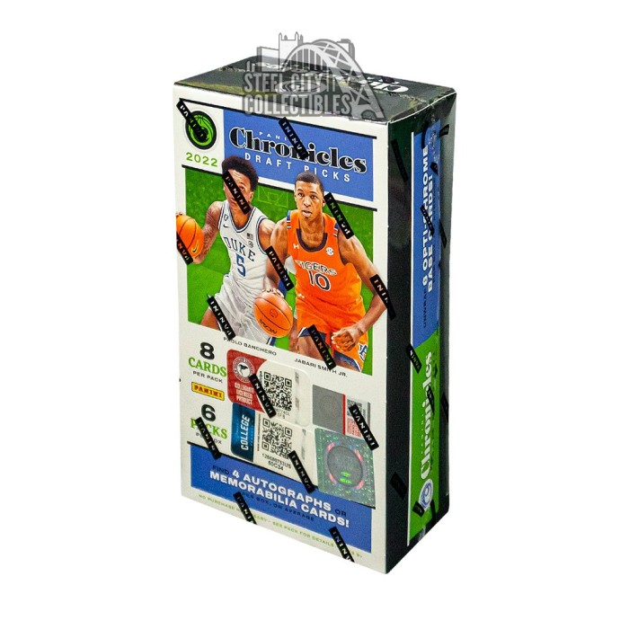 2022 Panini Chronicles Draft Picks Collegiate Basketball Trading Card Box  (Blaster)