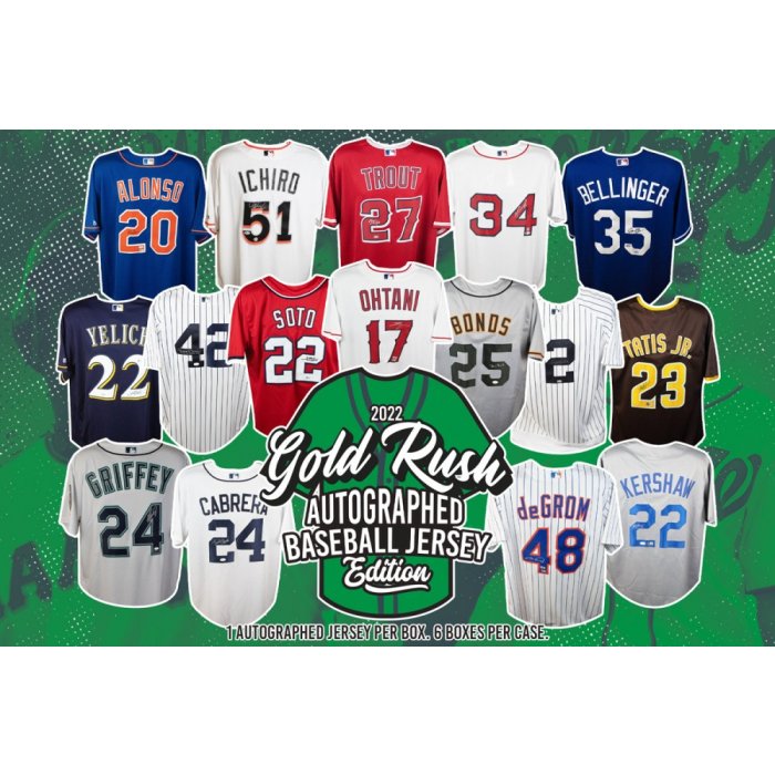 2023 Gold Rush Autographed Licensed Baseball Jersey Edition Box