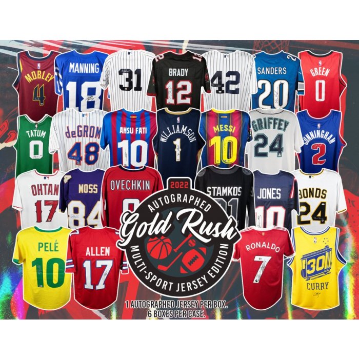 2022 Gold Rush Licensed Multi-Sport Jersey Opened Live – HOFBC