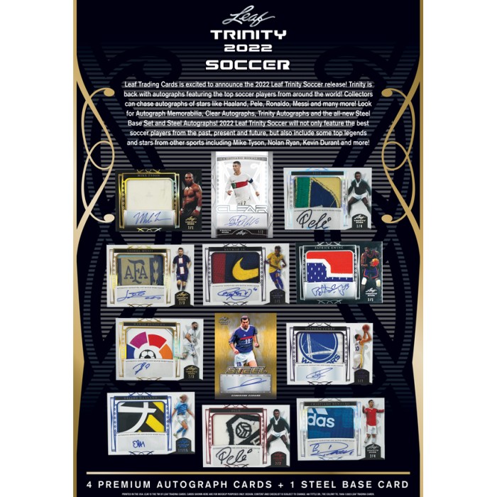 2022 Leaf Trinity Soccer Hobby Box