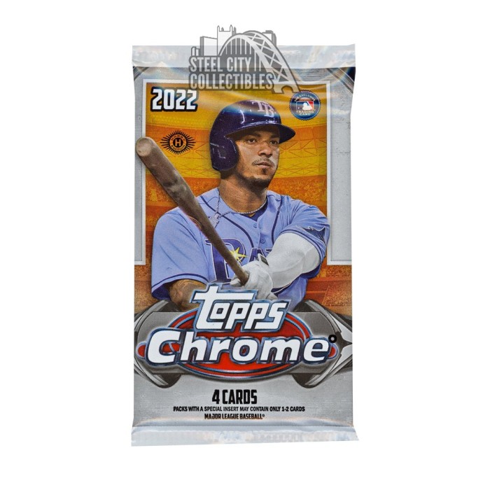 2022 Topps Chrome Baseball Hobby Pack Steel City Collectibles