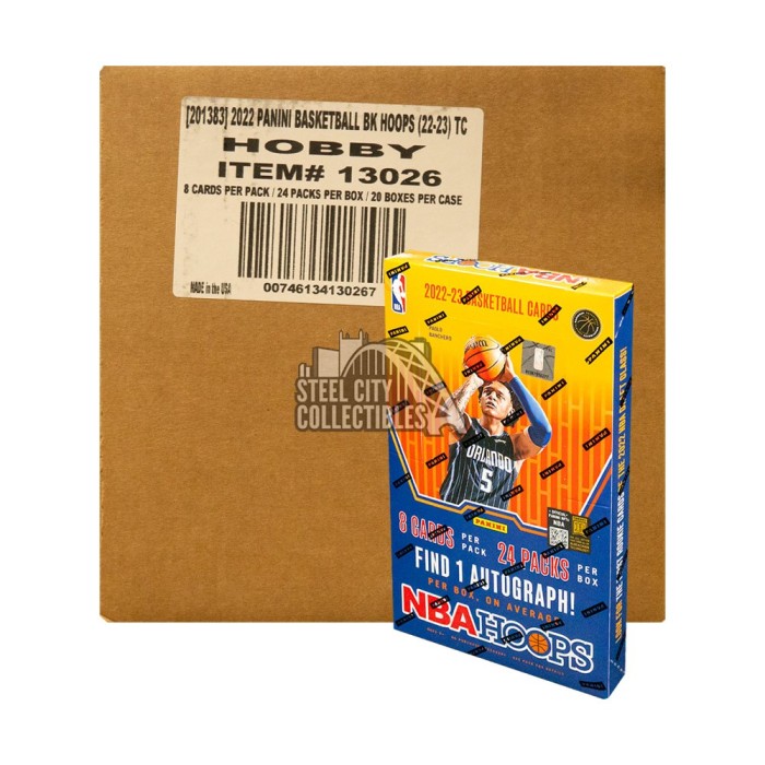 2022-23 Panini NBA Hoops Basketball Factory Sealed Retail Box cheapest 24 Pack -192 Cards