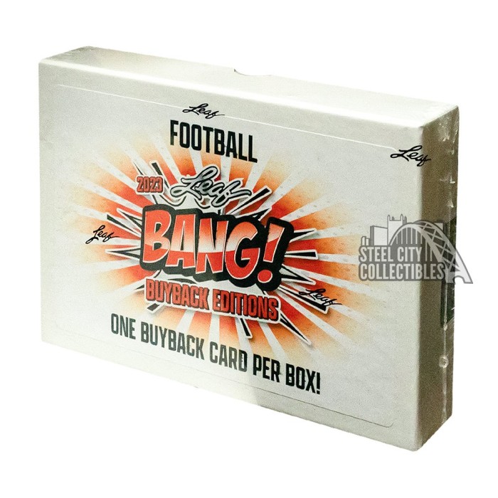 2023 Leaf Bang! Football Edition Box Steel City Collectibles