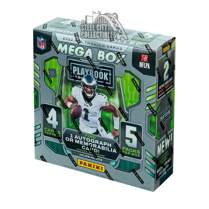 2022 Panini Nfl Playbook Football Trading Card Mega Box : Target