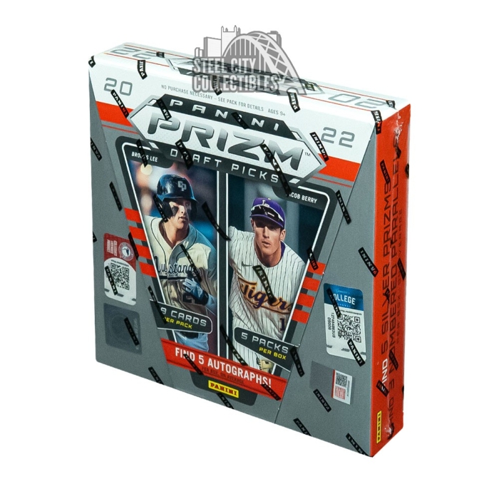 2022 Panini Prizm Draft Picks Baseball Hobby Box | Steel City