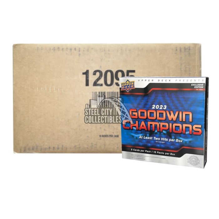 2023 Upper Deck Goodwin Champions CDD Exclusive Edition Hobby 16-Box Case