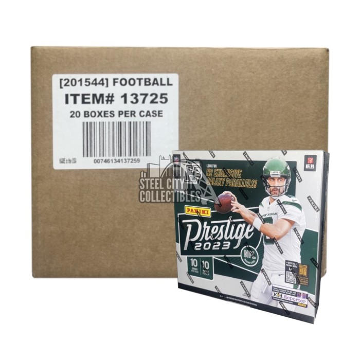 2023 Panini Prestige Football Hobby H2 20Box Case Steel City